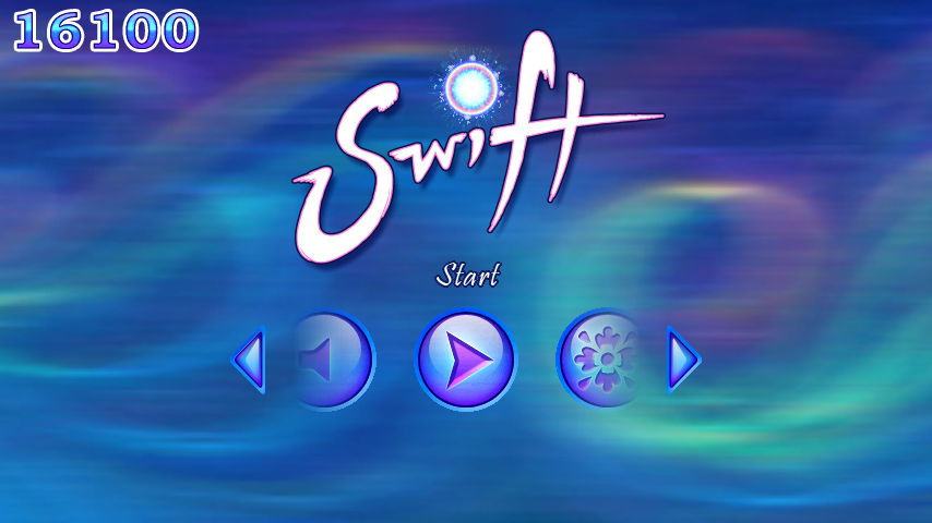 The revised title screen layout
